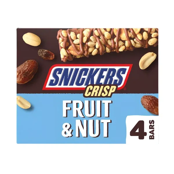 SNICKERS CRISP FRUIT &NUT 128 G - سنيكرس كريسب فواكة ومكسرات 128جم