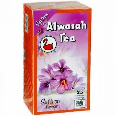 ALWAZAH TEA SAFFRON FLAVOUR 2 G*25 - شاى الوزة نكهة الزعفران 25*2  جم