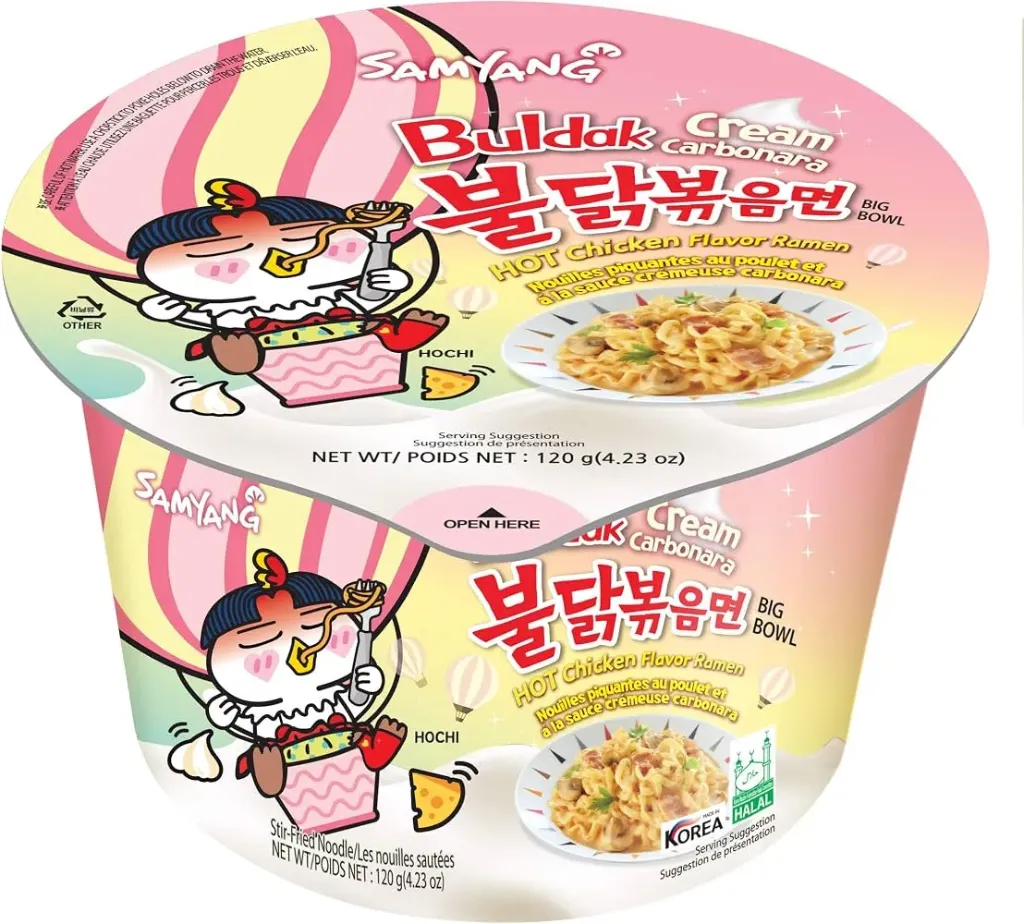 NOODLES SAMYANG CREAM CARBONARA 105G - شعيرية ساميانج كريم كاربونارا 105جم