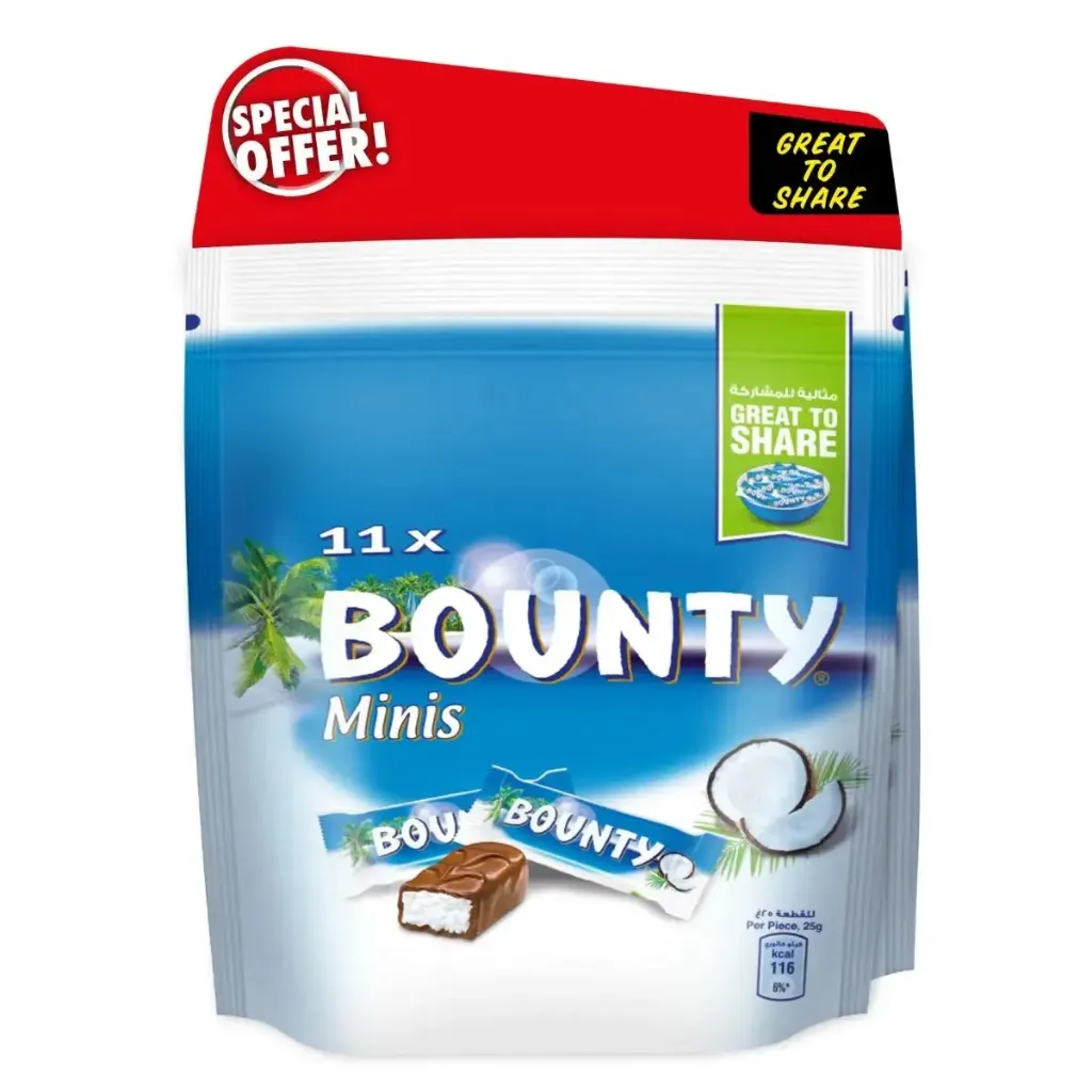 BOUNTY MINI 275 G*2 - شوكولاتة باونتى مينى 275جم*2
