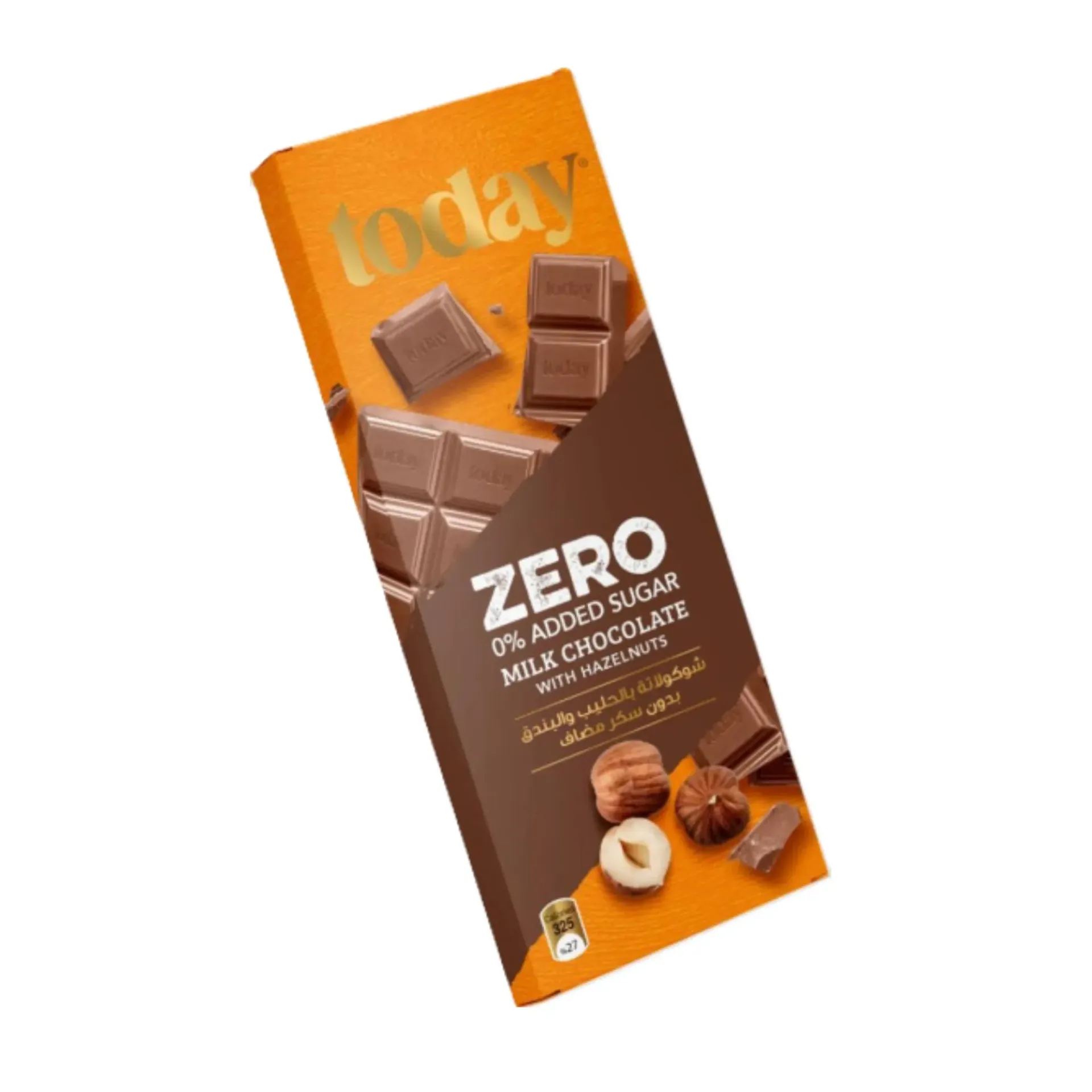 TODAT ZERO ADDED SUGAR HAZELNUT CHOCOLATE 60 GM - شوكولاتة توداى خالية من السكر بالبندق 60 جرام