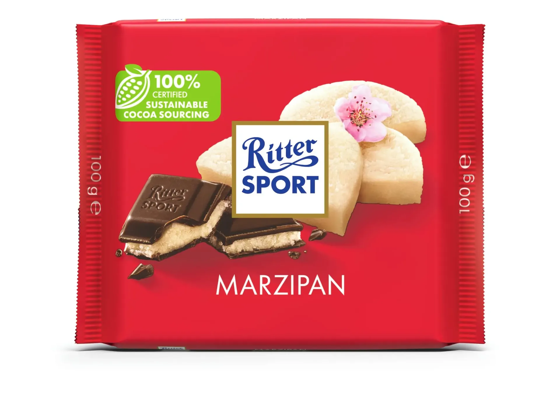 RITTER SPORT MARZIPAN CHOCOLATE 100G - شوكولاتة ريتر مارزيبان 100جرام
