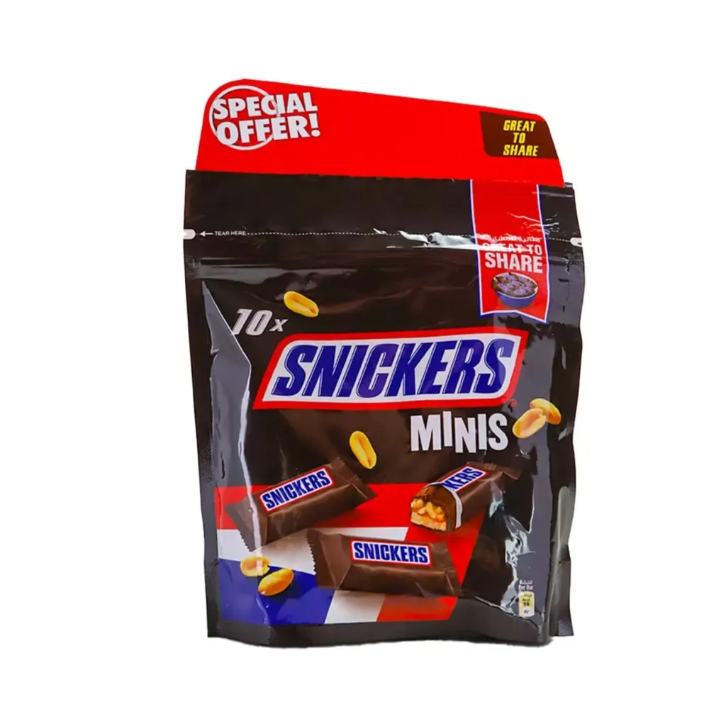 SNICKERS MINI 180G*2P - شوكولاتة سنيكرز ميني 180ج*2