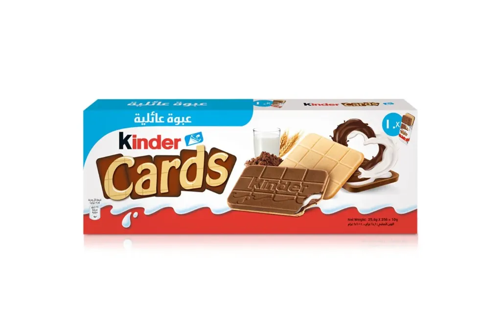 KINDER CARDS 10*10*25.6G - KINDER CARD CHOCOLATE 256G (25.6G*10)