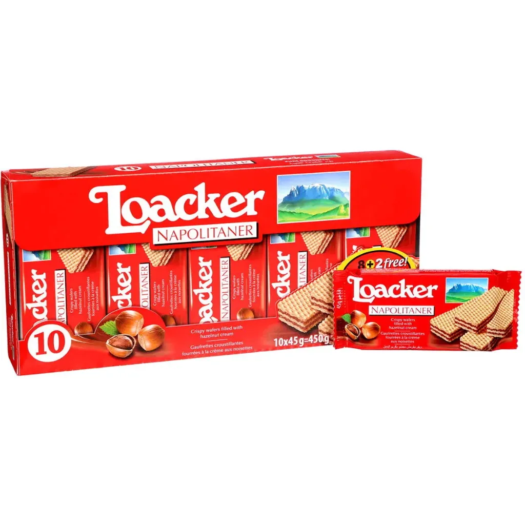LOACKER RED 450G*18 - شوكولاتة لواكر احمر 450جم *18