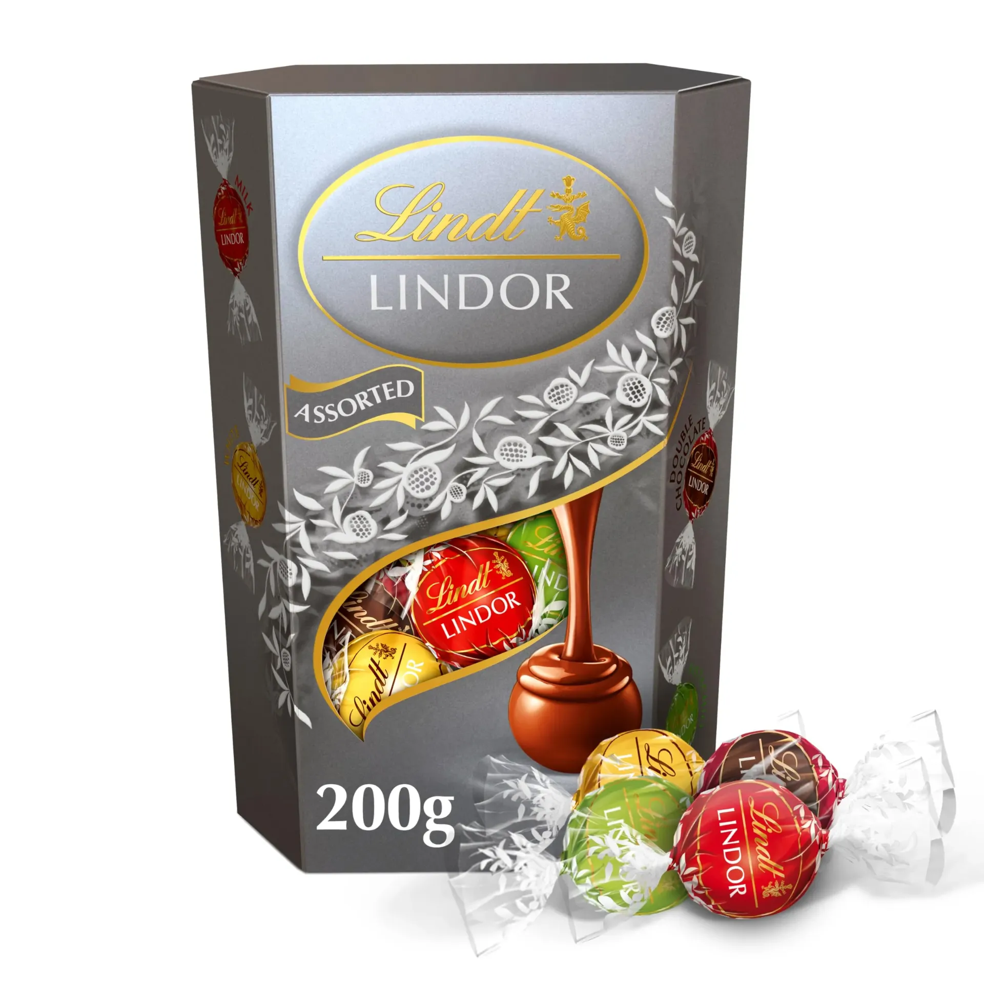 LINDET LINDOR SILVER ASSORTED 200G - شوكولاتة ليندور سيلفر منوع 200جم