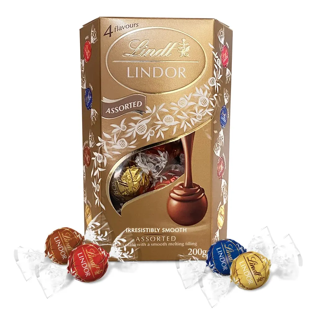 LINDET LINDOR ASSORTED 200G - شوكولاتة ليندور مشكلة 200جم