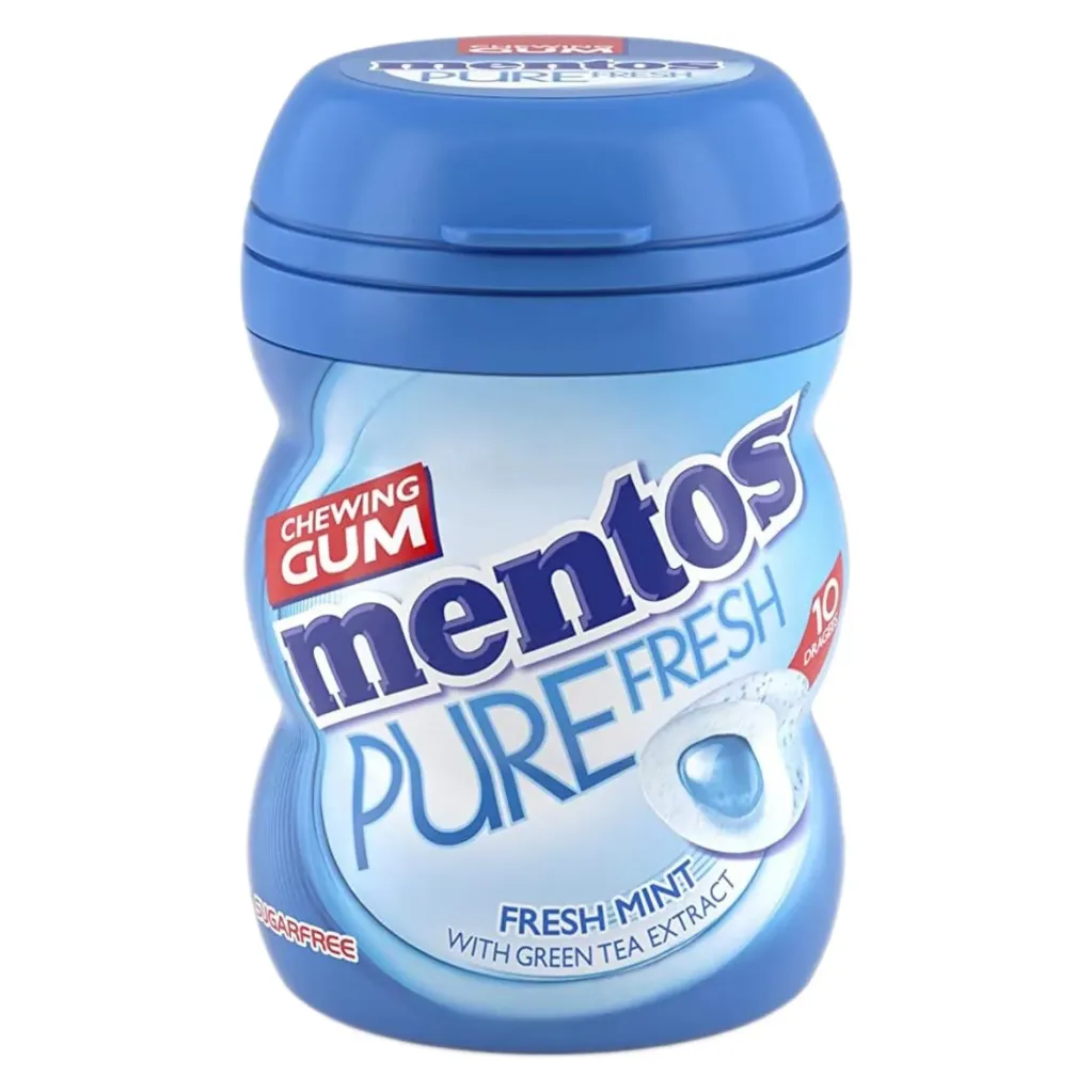 Mentos Nano gum with mint cans 20 gm - علك منتوس نانو با النعناع علب 20جم