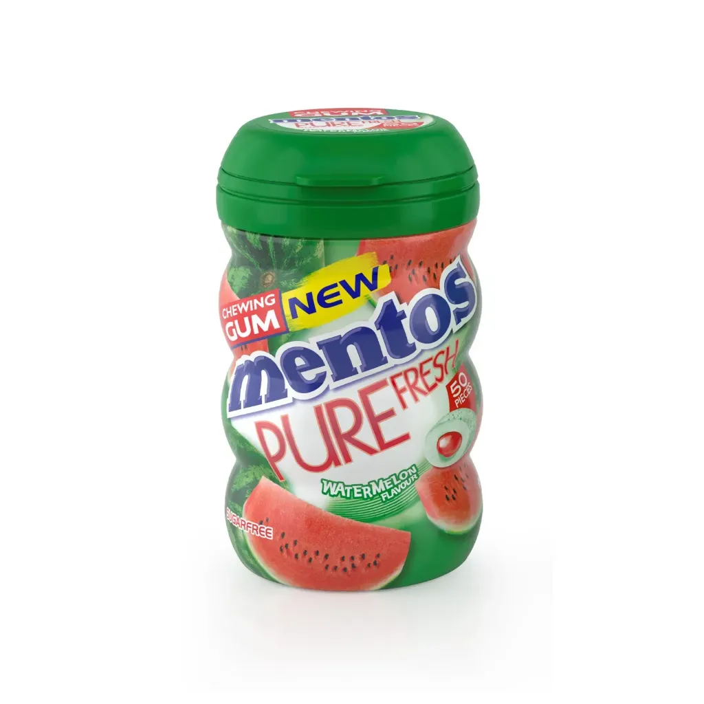 Mentos Nano gum with watermelon cans 20 gm - علك منتوس نانو با بطيخ علب 20جم