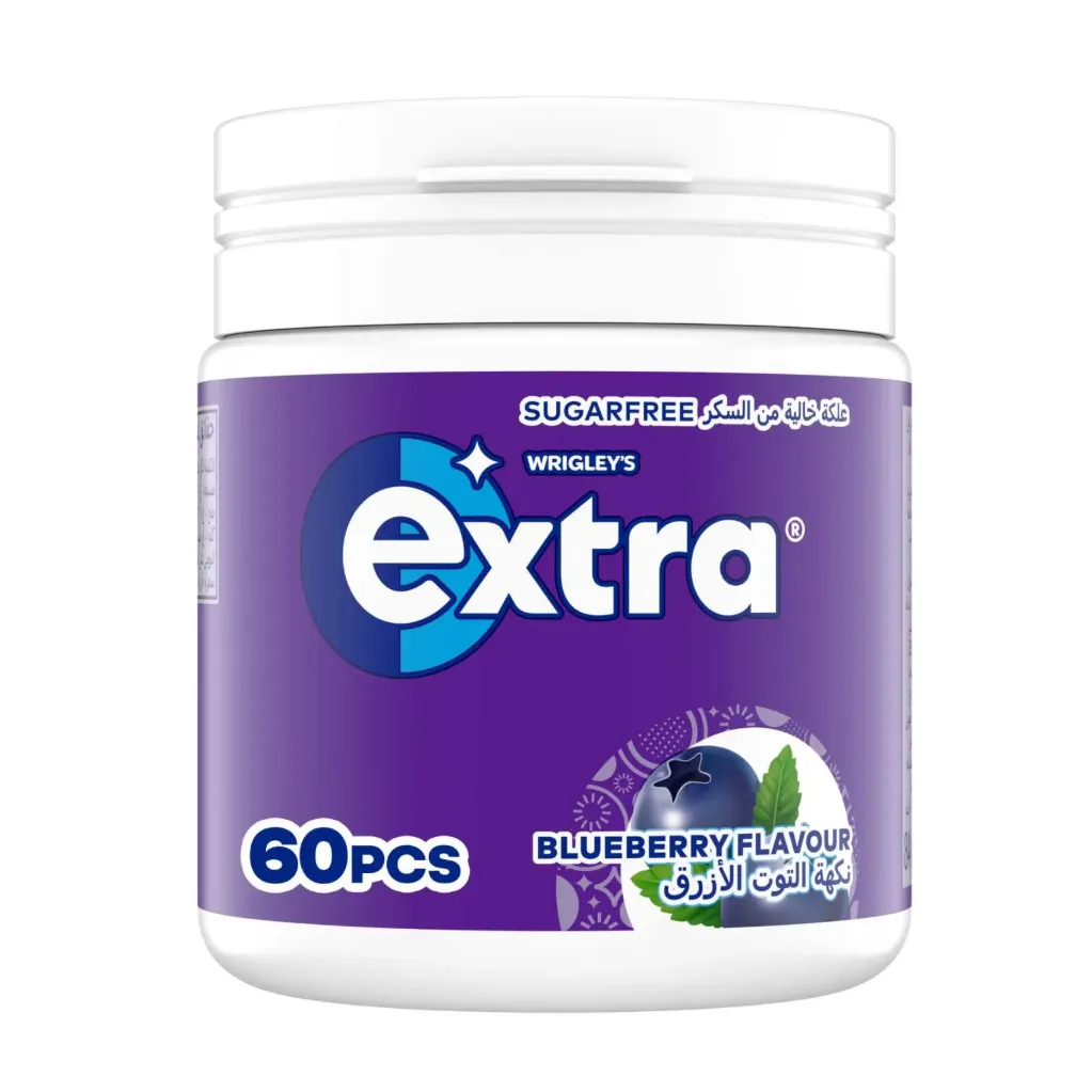 EXTRA BLUEBERY GUM 84G - علكة اكسترا التوت الازرق 84جرام