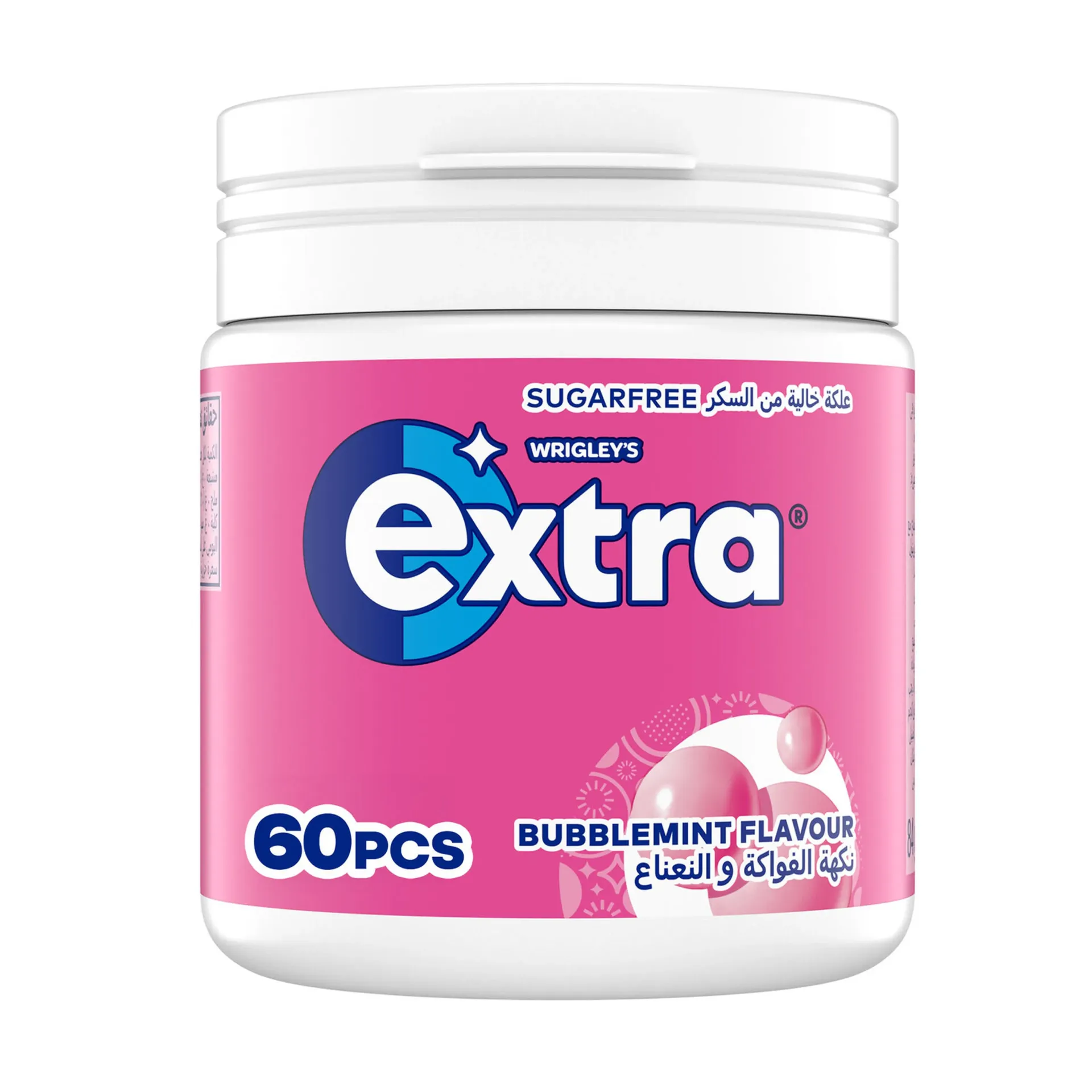EXTRA BUBBLEMINT GUM 84G - علكة اكسترا بالفاكهة والنعناع 84جرام