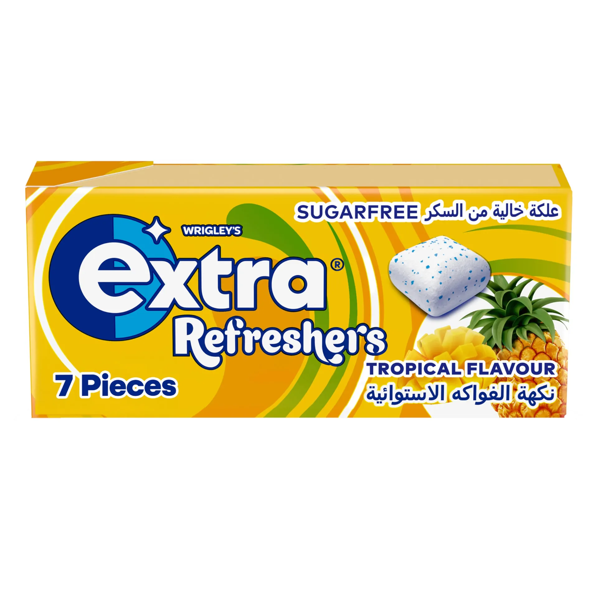 EXTRA REFRESHERS TROPICAL15.6 G - علكة اكسترا ريفريشرز بالفواكة الاستوائية 15.6 جم