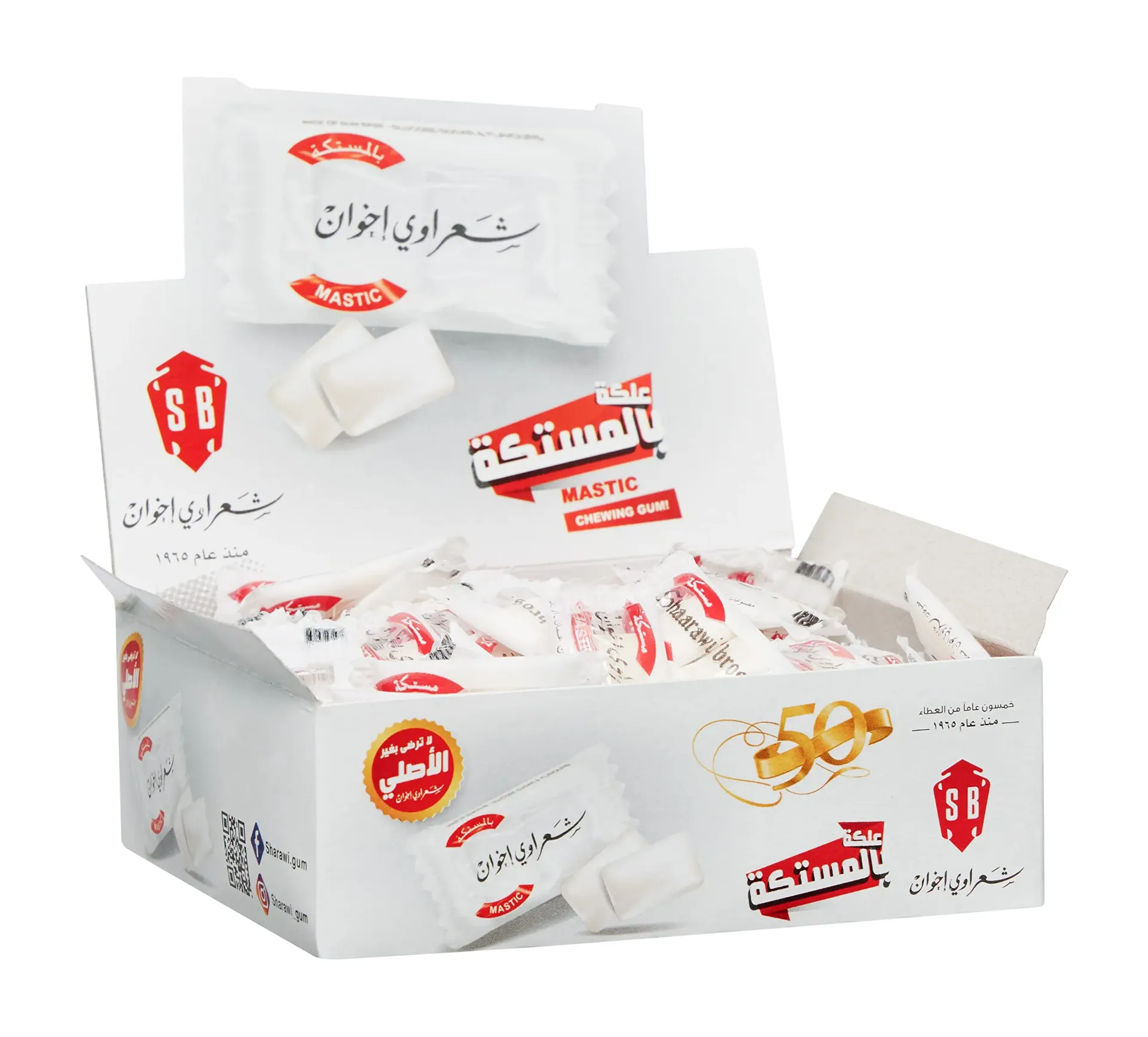 Chewing gum with mastic, Shaarawy Brothers, 250 g - علكة بالمستكة شعراوى اخوان 250جرام