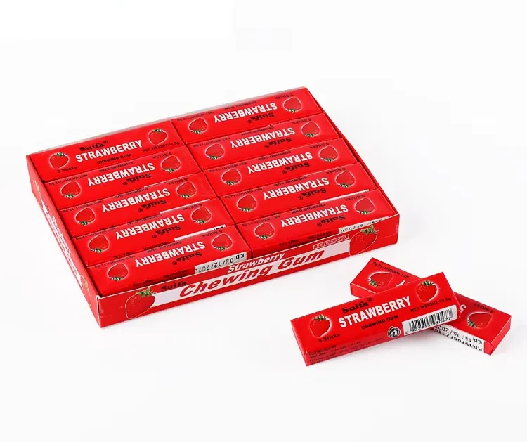 SUIFA 5 STICK CHEWING GUM STRAWBERRY 12.5 - علكة سوفيا 5 STICKS فراولة 12.5