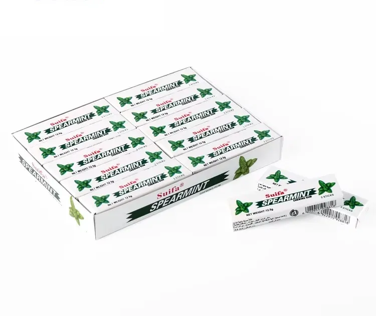 SUIFA 5 STICK CHEWING GUM SPEARMINT 12.5 - علكة سوفيا 5 STICKS نعناع 12.5