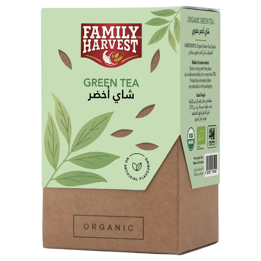 FAMILY HARVEST GREEN TEA 20 BAGS - فاميلى هارفست شاى اخضر 20  خيط