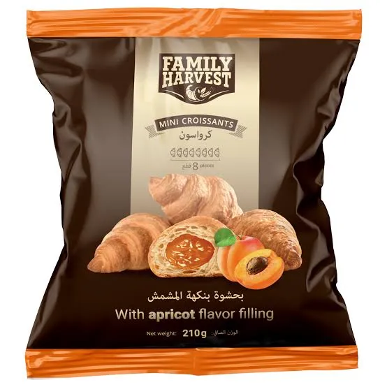 FAMILY HARVEST MINI CROISSANT WITH APRICOT 210 - فاميلى هارفست مينى كرواسون بالمشمش 210  جم