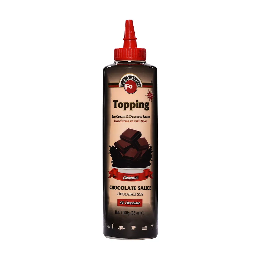 FO TOPPING CHOCOLATE SAUCE 1KG - فو صوص التوبينج نكهة الشوكولاتة 1 كجم