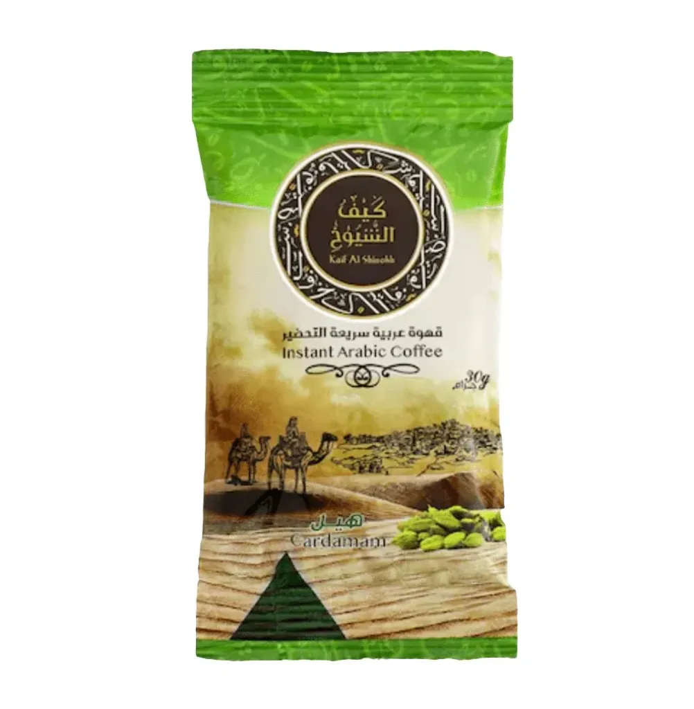 KAIF AL SHIUOKH COFFE WITH CARDMON 30 G - قهوة كيف الشيوخ بالهيل 30 جم