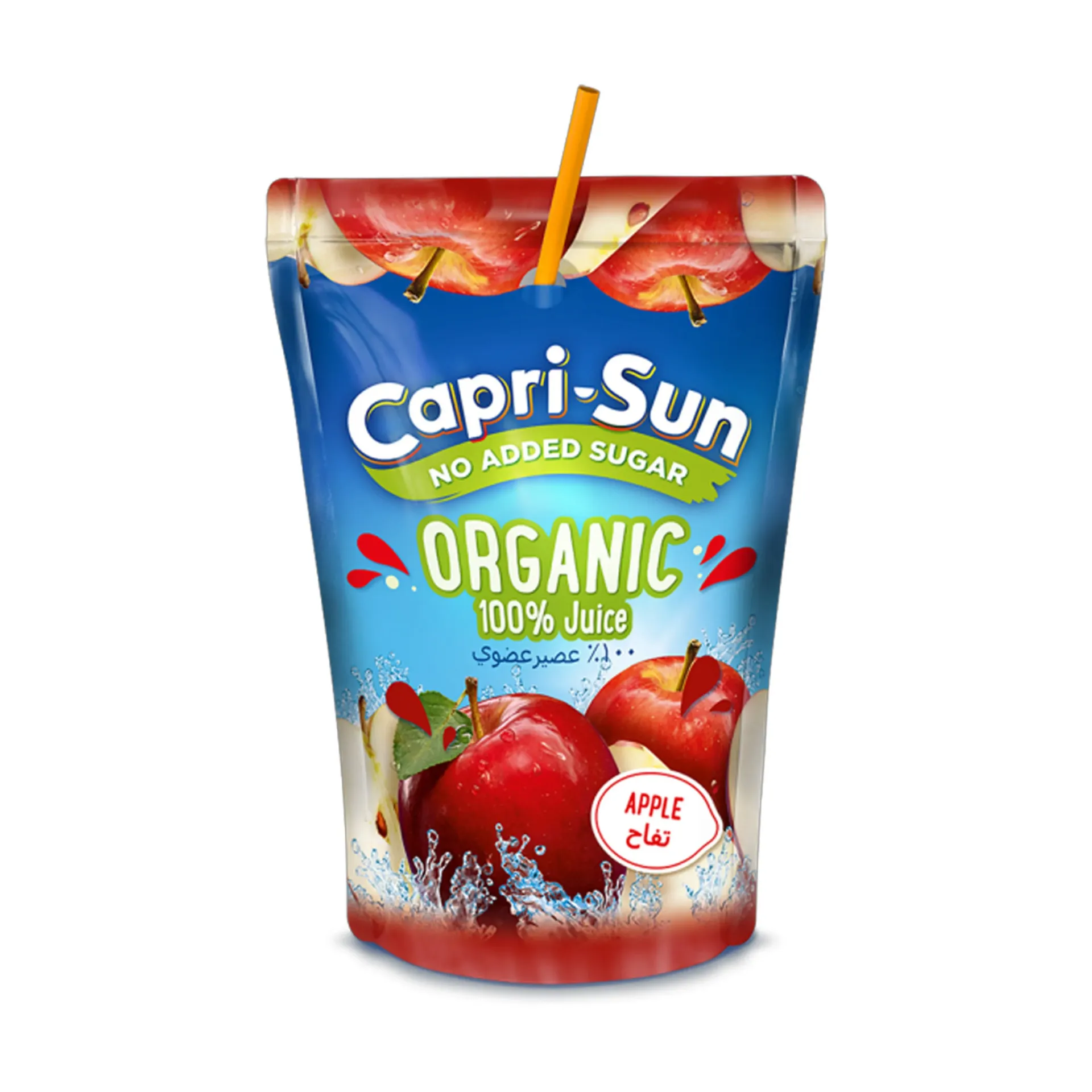 CAPRI SUN APPLE NO SUGAR ADDED 10*200 ML - كابرى سن تفاح بدون سكر 10*200 مل