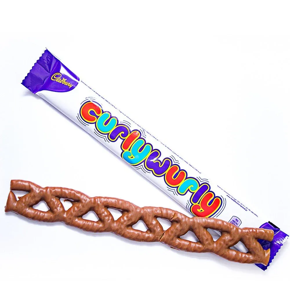 CADBURY CURLY WURLY BAR 100 G - كادبورى كيرلى ورلى بار 100  جم