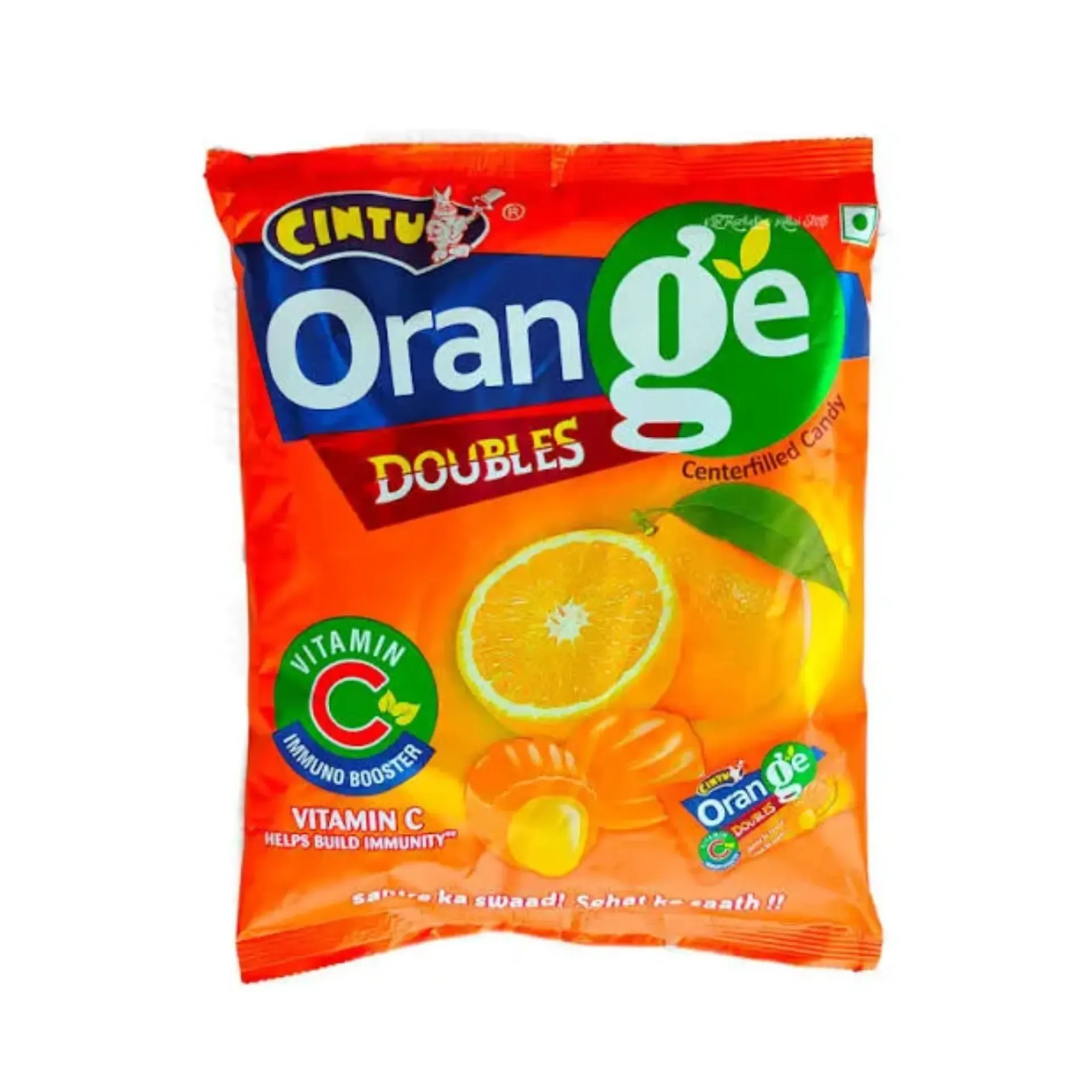 CINTU ORANGE DOUBLE CANDY 20*600G - كاندي سينتو برتقال 20*600جم