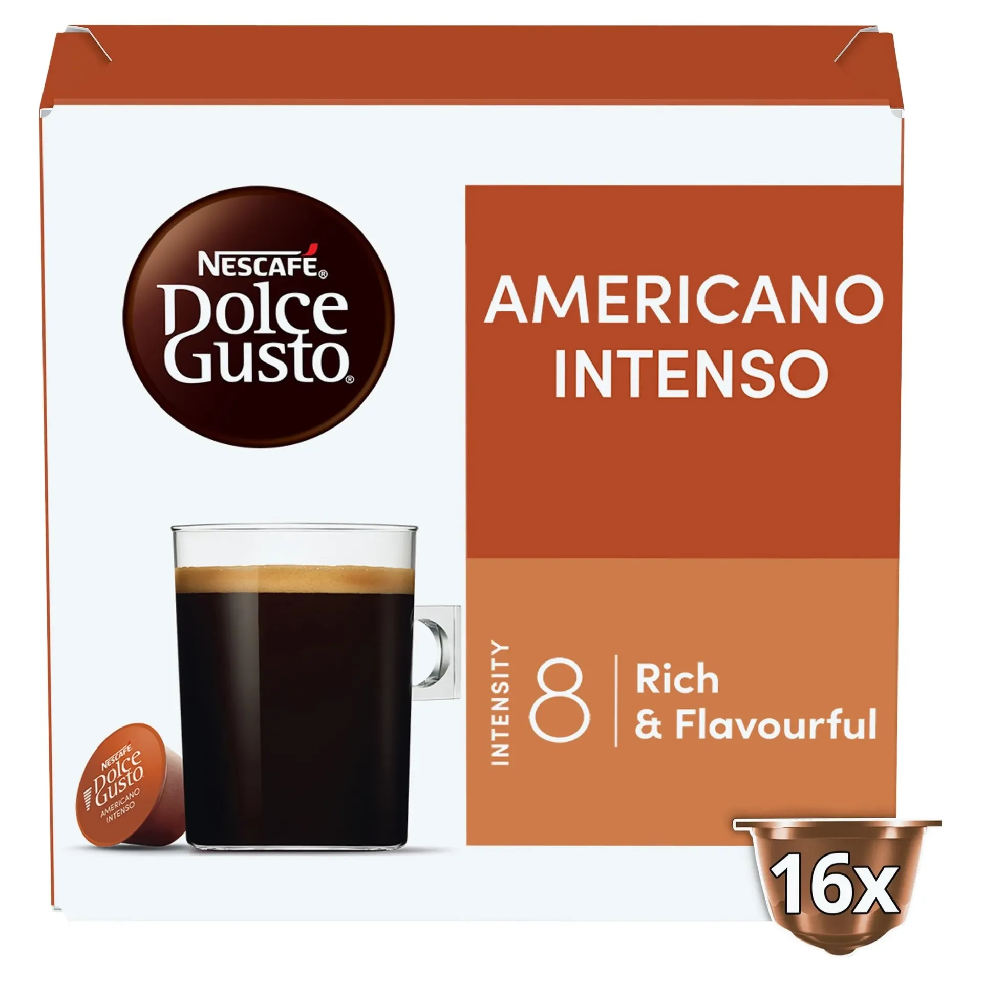 Dulce AMERICANO INTENSO Capsules 88g - كبسولات دولسي امريكانو انتنسو 132.8جم