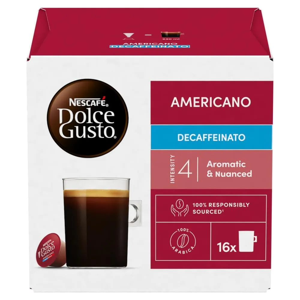 Dulce AMERICANO DECAFE Capsules 128g - كبسولات دولسي امريكانو ديكافى 128جم