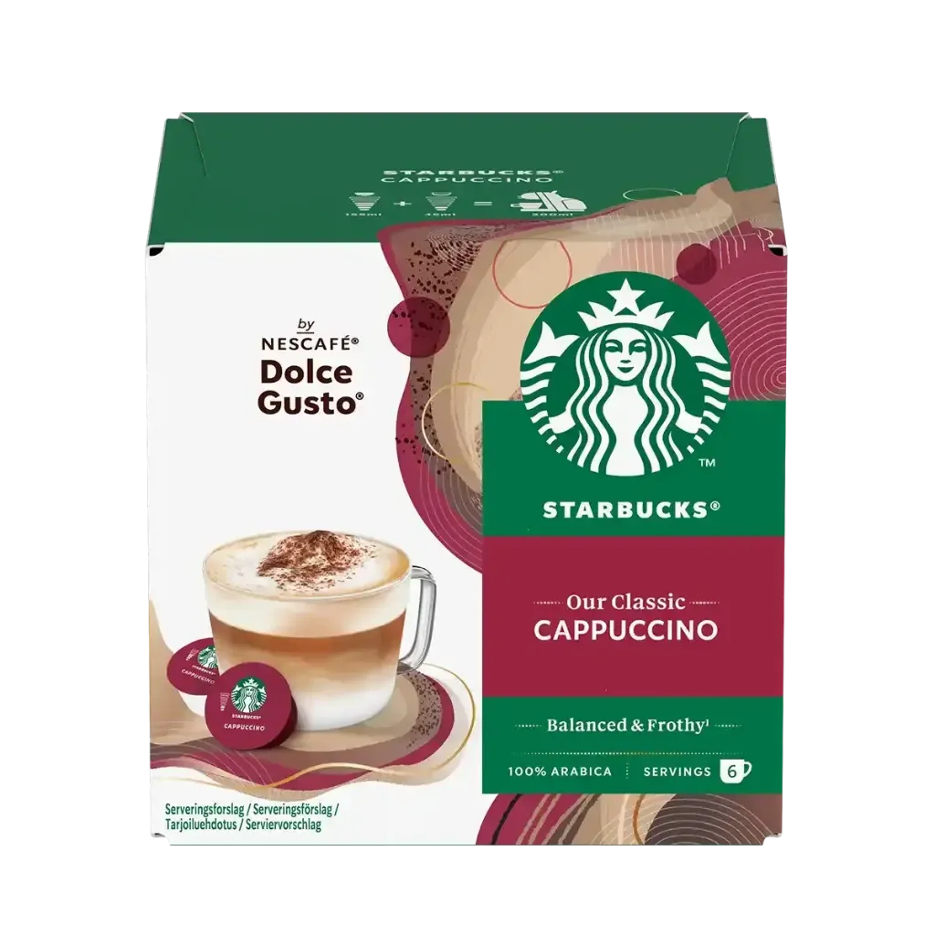 STARBUCKS CAPPUCCINO 120G - كبسولات ستاربكس كابتشينو 120جم
