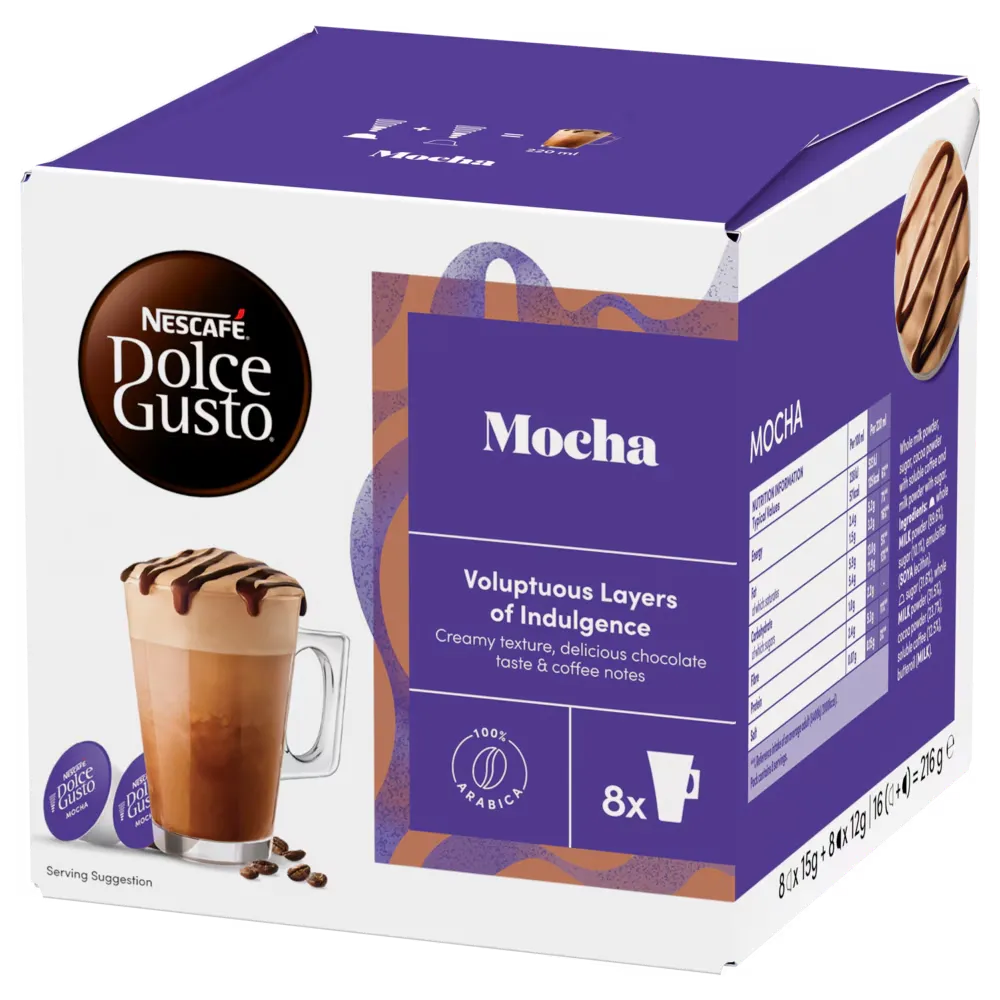 NESCAFEE DOLCE MOCHA CAPSOLLS *3 BOX - كبسولات قهوة موكا 216جم*3