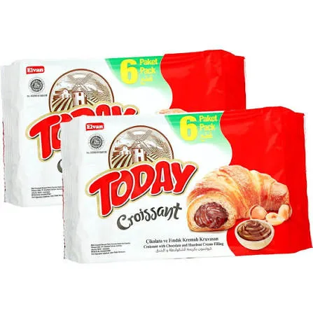 ELVAN TODAY CROISCHOC 2*216G - كرواسون ايلفن دوداى بطعم الشيكولاته 2*216جرام