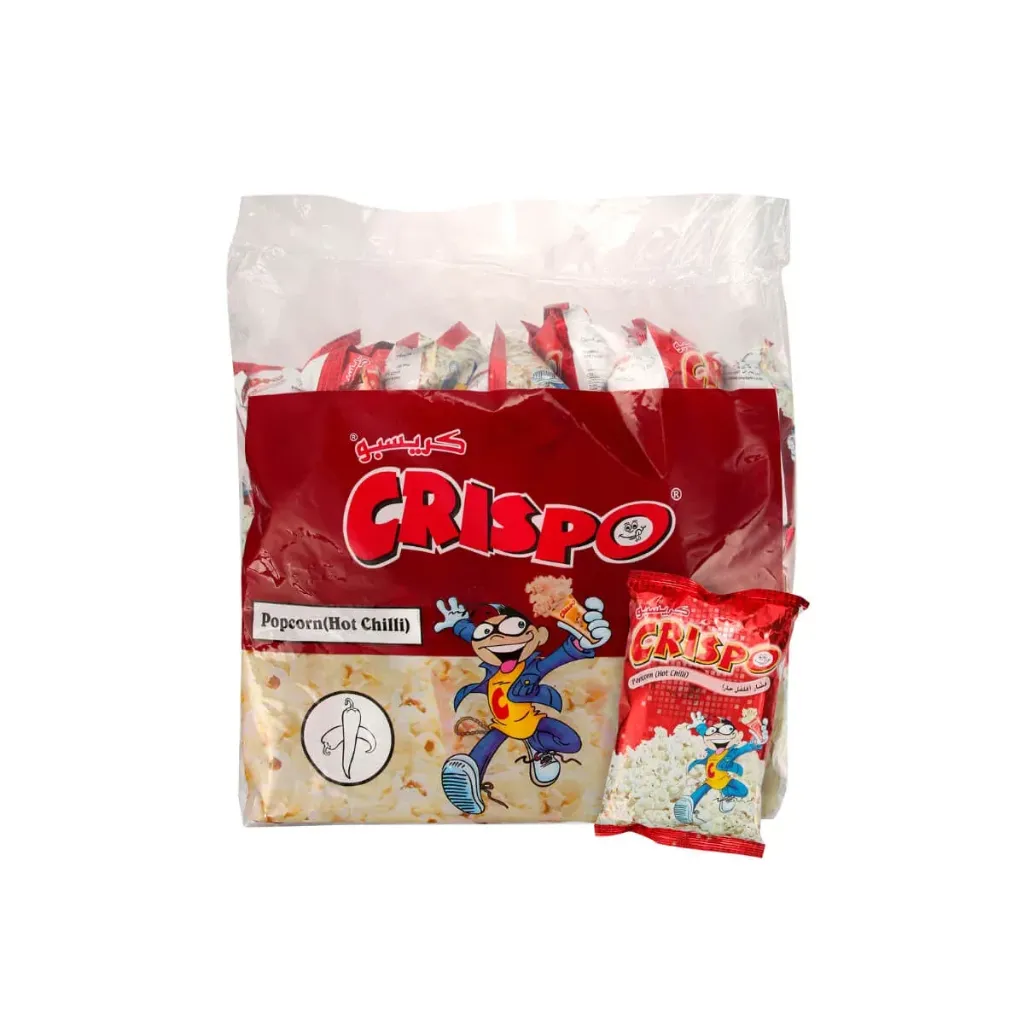 CRISPO POPCORN CHILLI 20G - كريسبو فشار الفلفل حار 20جم