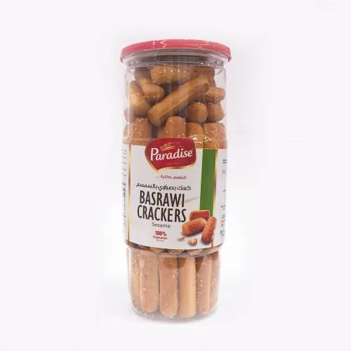 BASRAWI CRACKERS SESAME FLAVOR 350 G - كعك بصراوى بالسمسم 350 جم