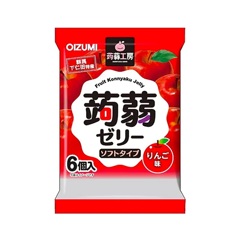 OIZUMI Konjac Jelly with Apple Flavor 106 G - أويزومي جيلي كونجاك بنكهة التفاح 106 جم