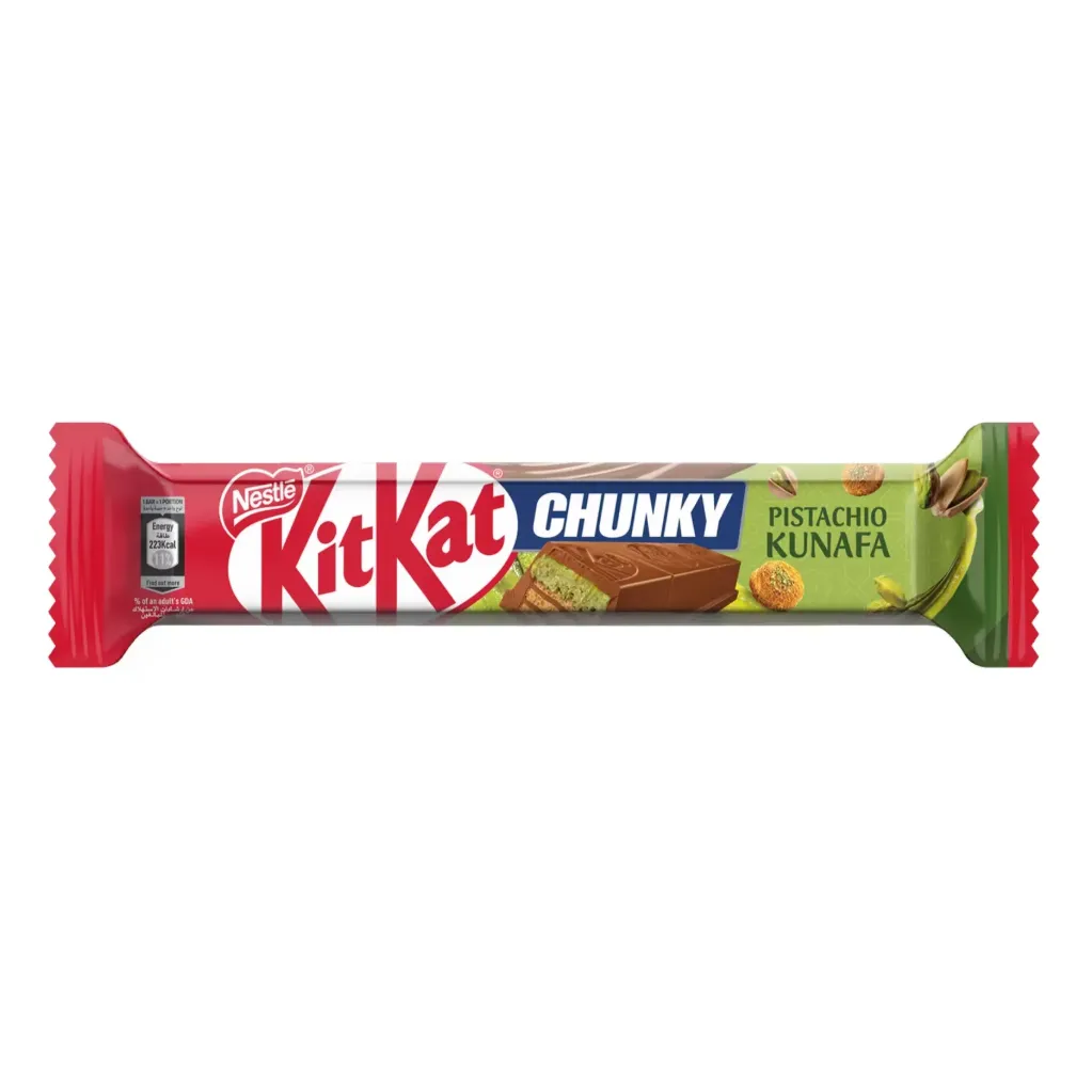 KITKAT CHUNKY PISTACHIO KUNAFA 41G*24 - كيت كات شانكى بيستاشيو كنافة 41جرام*24