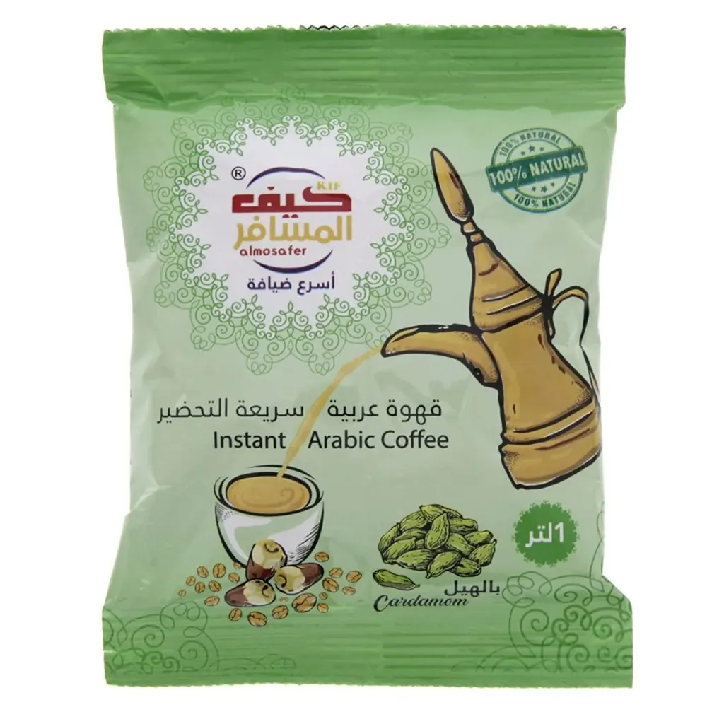 KAIF AL MOSAFER COFFE WITH CARMOM 30G *10 - كيف المسافر قهوة سعودية بالهيل 30جم*10