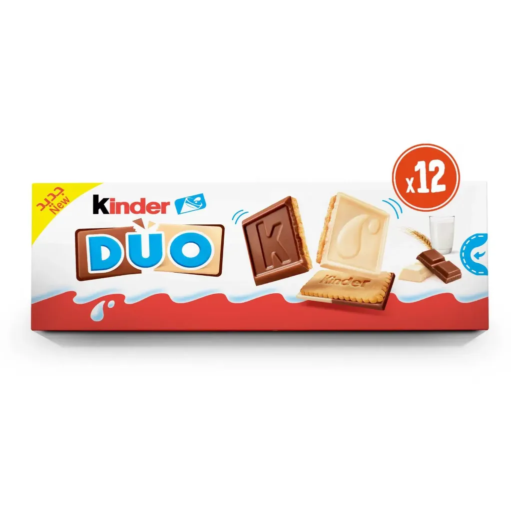 Kinder duo chocolate 12 pcs 150g - KINDER DUO CHOCOLATE 12 PIECES 150G
