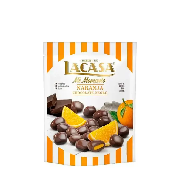 LACASA NARANJA COVERED WITH CHOCOLATE 125G - لاكازا برتقال مغطى بالشيكولاتة 125  جم