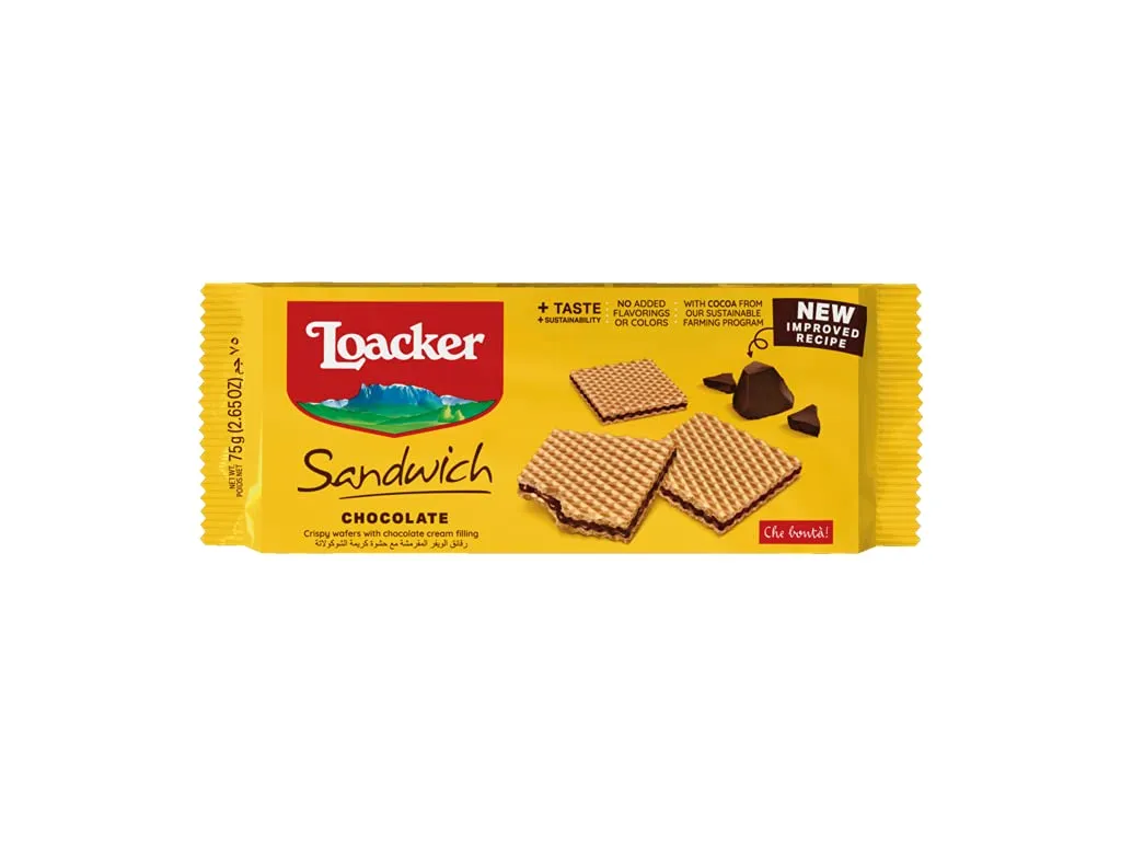 LOACKER SANDWICH CHOCOLATE 25G - لواكر ساندويتش شوكولاتة 25جم