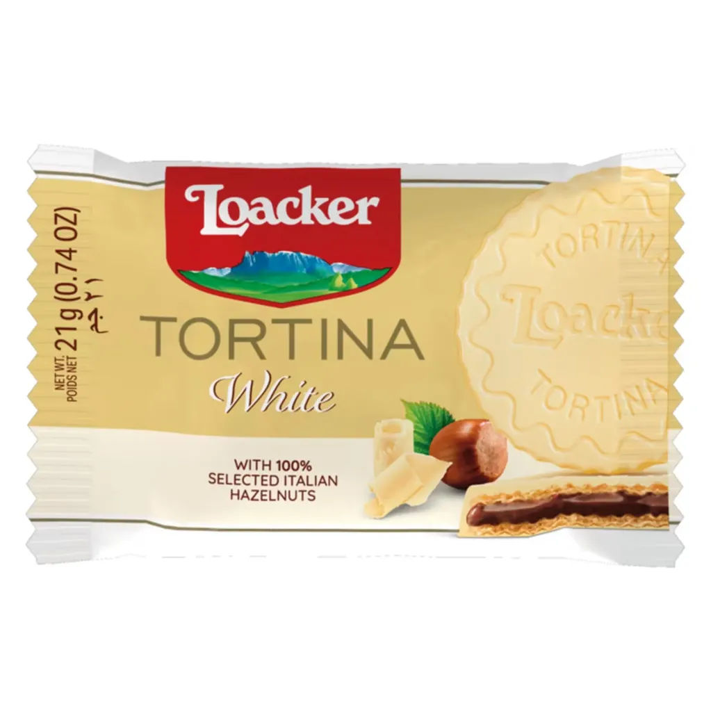 LOACKER TORTINA WHITE 21G - لوكر تورتينا ابيض 21جم