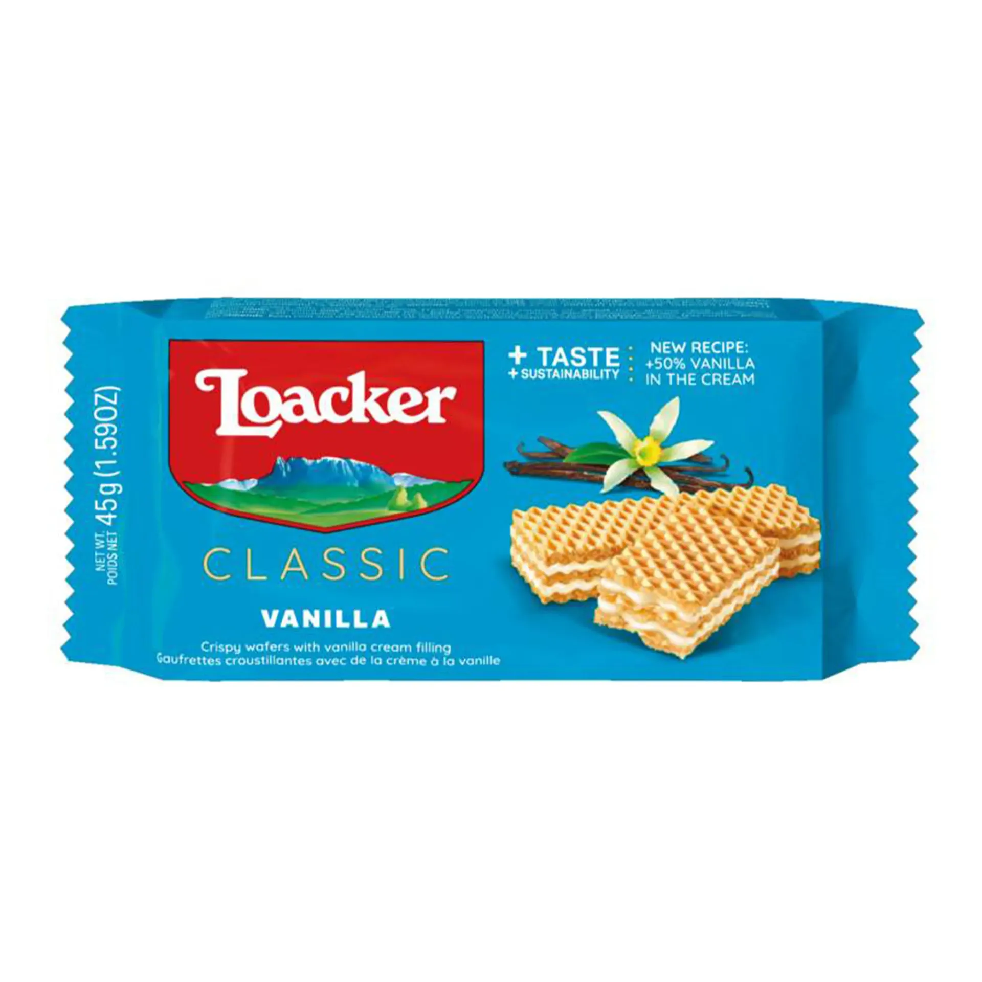 LOACKER VANILLA 25*45g - لوكر فانيلا 45جم