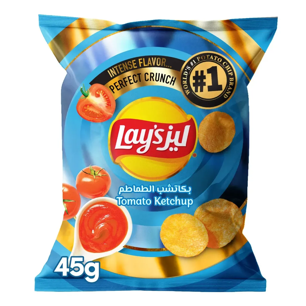 LAYS TOMATO KETCHUP 45 G - ليز بكاتشب الطماطم 45 جم