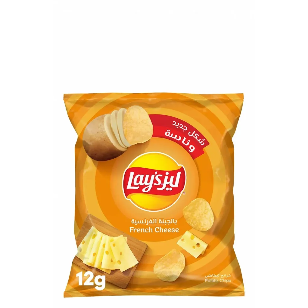 LAY'S CHIPS FRENCH CHEESE 12G*21*6 - ليز شيبس بالجبنة الفرنسية 12جم*21*6