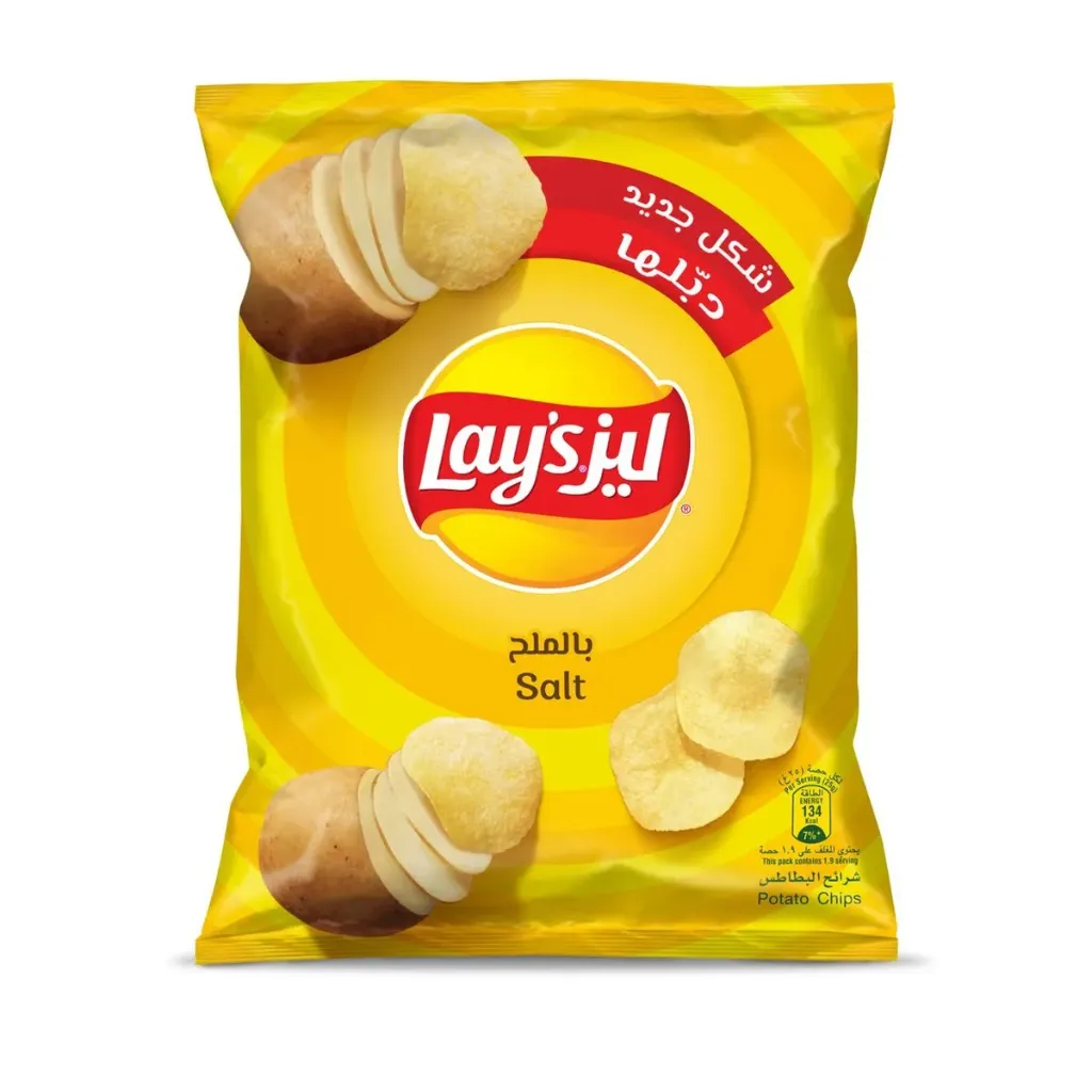 LAY'S CHIPS SALT 12G*21*6 - ليز شيبس بالملح 12جم*21*6