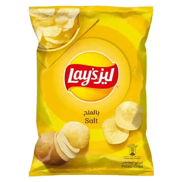LAY'S CHIPS SALT 170G - ليز شيبس بالملح 170جم