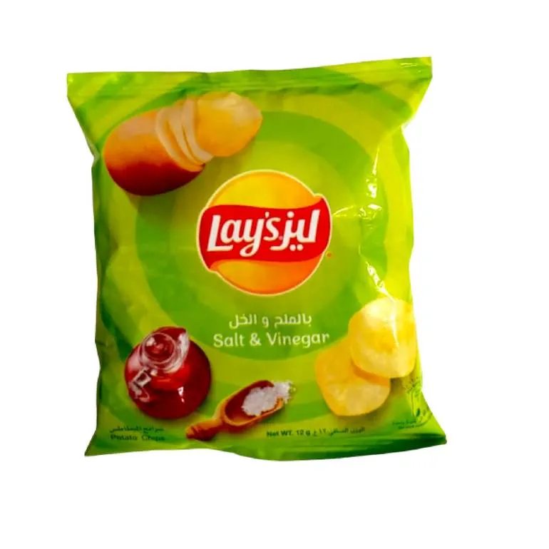 LAY'S CHIPS SALT&VINEGAR 12G*21*6 - ليز شيبس بالملح والخل 12ج21*6