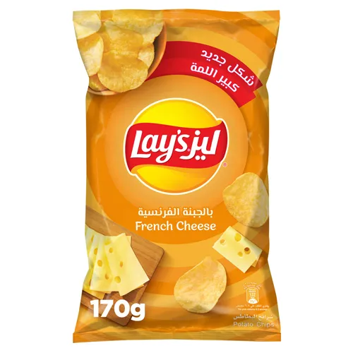 LAY'S CHIPS FRENCH CHEESE 170G - ليز شيبس جبنة فرنسية 170جم