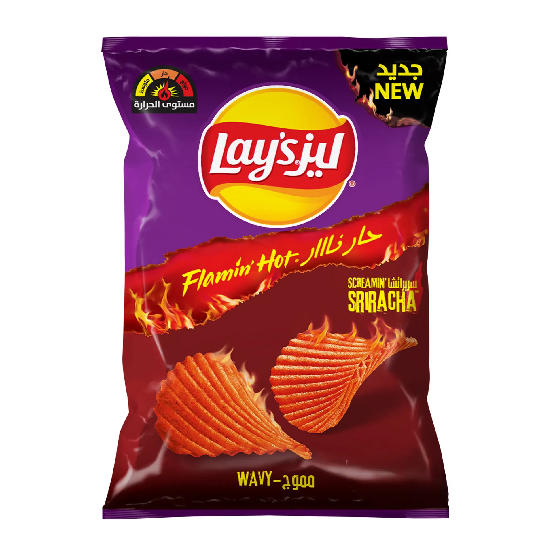 LAY'S CHIPS FLAMIN HOT 170G - ليز شيبس حار نار170جم