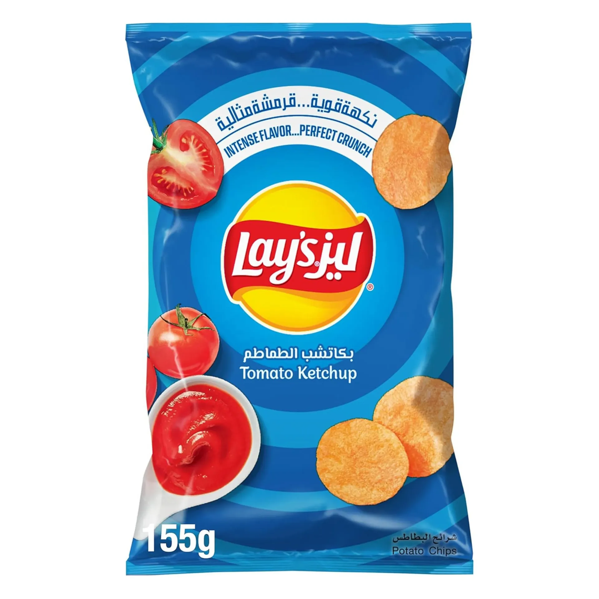 LAY'S CHIPS KETCHUP 170G - ليز شيبس كاتشب 170جم