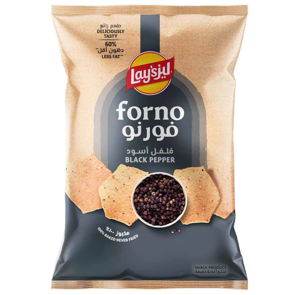 Lays FORNO BLACK PEPPER 95 g - ليز فورنو فلفل اسود 95  جرام
